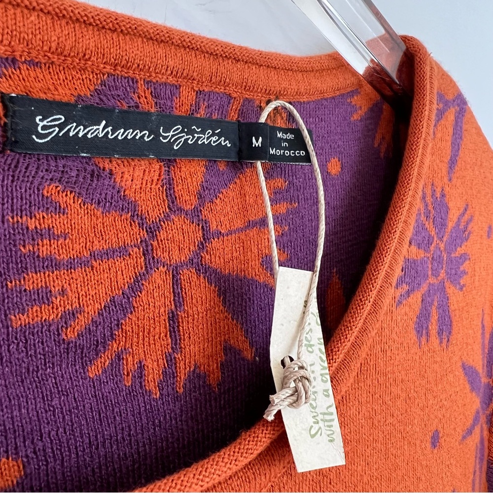 NEW GUDRUN SJODEN Medium Kulla Knit Sweater Organic Cotton Tunic Dress - Picture 5 of 9